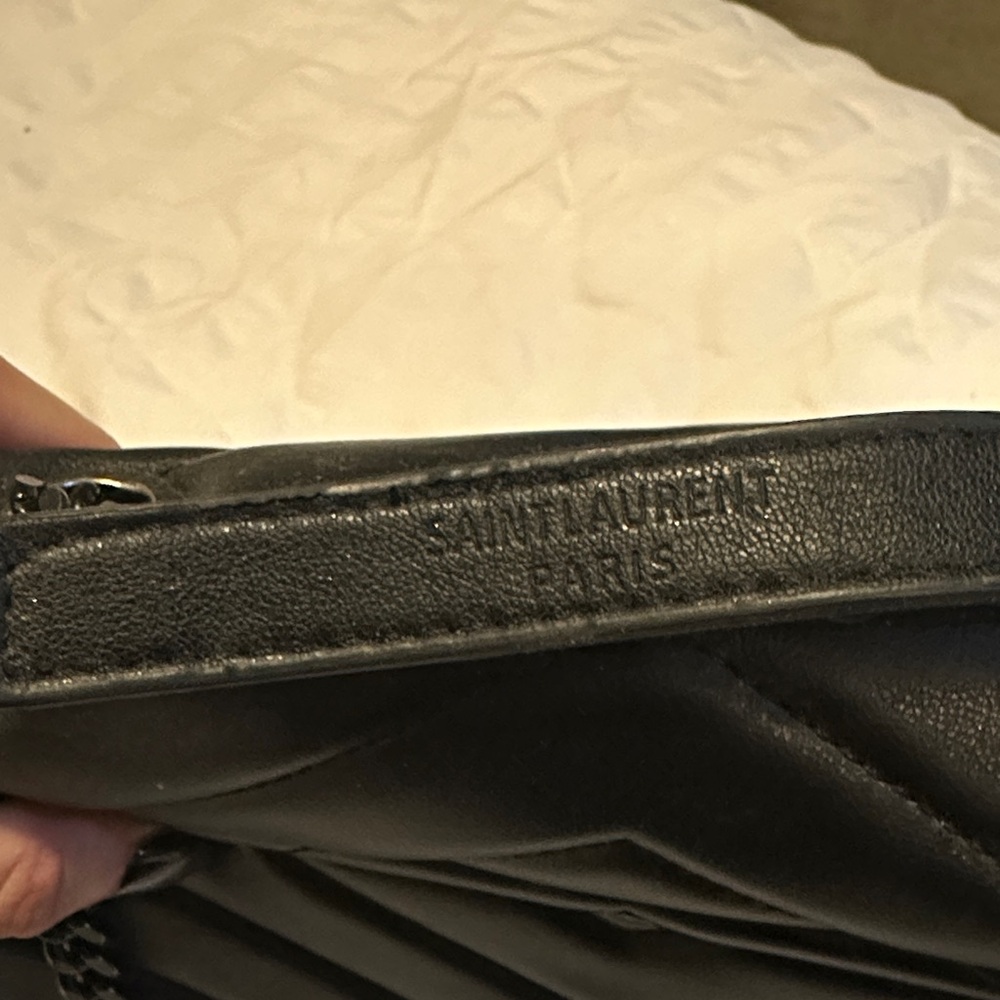 Black Quilted Shoulder Bag - Picture 2 of 8